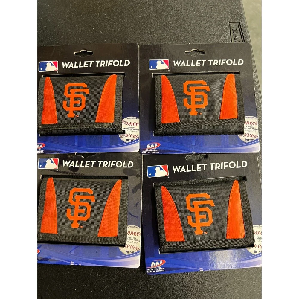 San Francisco Giants Fan Gear Team Merch Chamber Style Trifold Wallet MLB